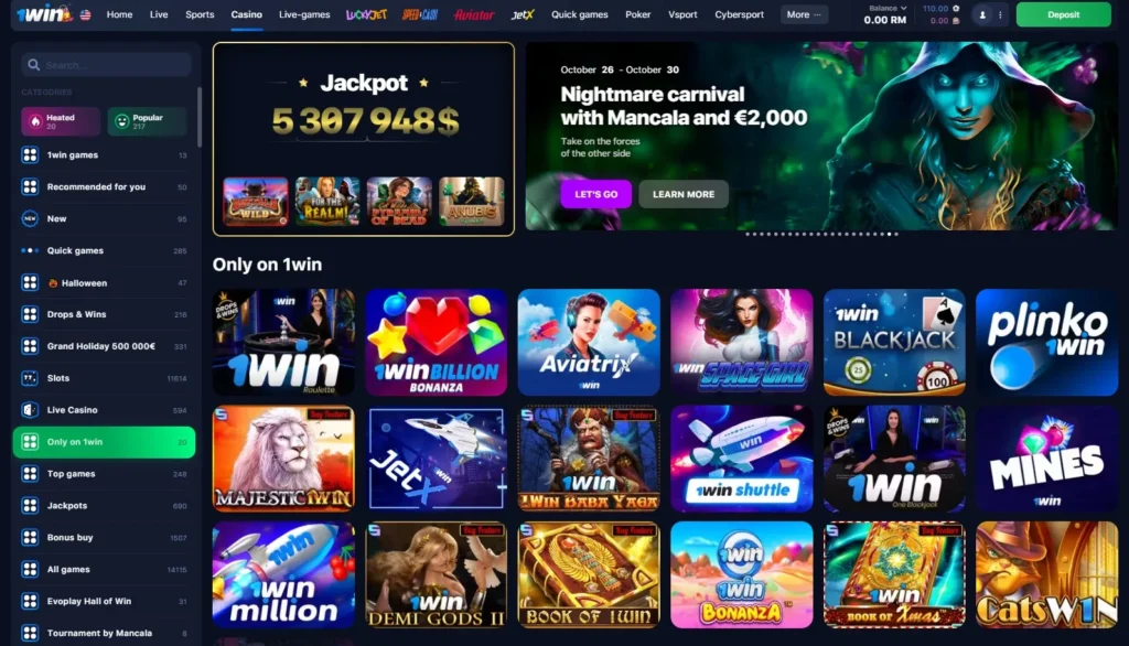 Jocuri exclusive la 1WIN Casino