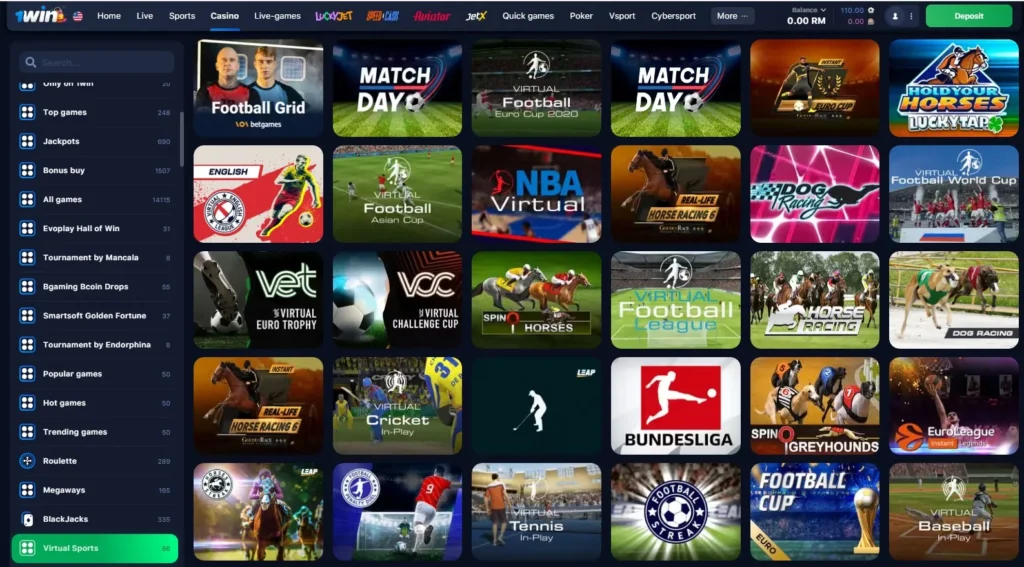 Sport virtual la 1WIN Casino Online